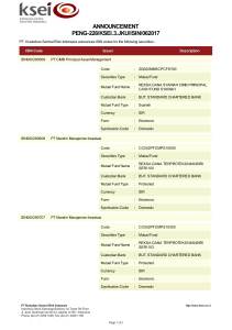 ANNOUNCEMENT PENG-228/KSEI.3.JKU/ISIN/062017