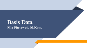 Basis Data - Repository UNIKOM