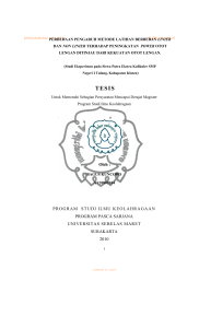 Oleh : PROGRAM STUDI ILMU KEOLAHRAGAAN PROGRAM