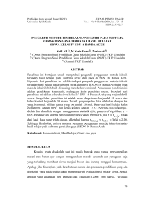 PENGARUH METODE PEMBELAJARAN INKUIRI