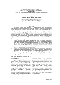 206 ANALISIS BIAYA, PENDAPATAN DAN R/C USAHATANI