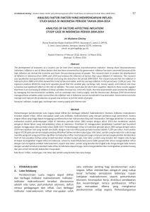 37 analisis faktor-faktor yang mempengaruhi inflasi