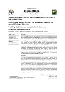 Biosaintifika - Unnes Journal