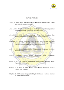 DAFTAR PUSTAKA Annisa, H. 2002. Obyek Pelecehan seksual