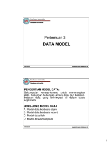 data model - Data Cici
