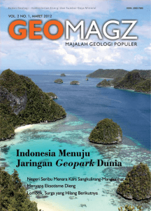 IndonesIa Menuju Jaringan Geopark dunia - Geomagz