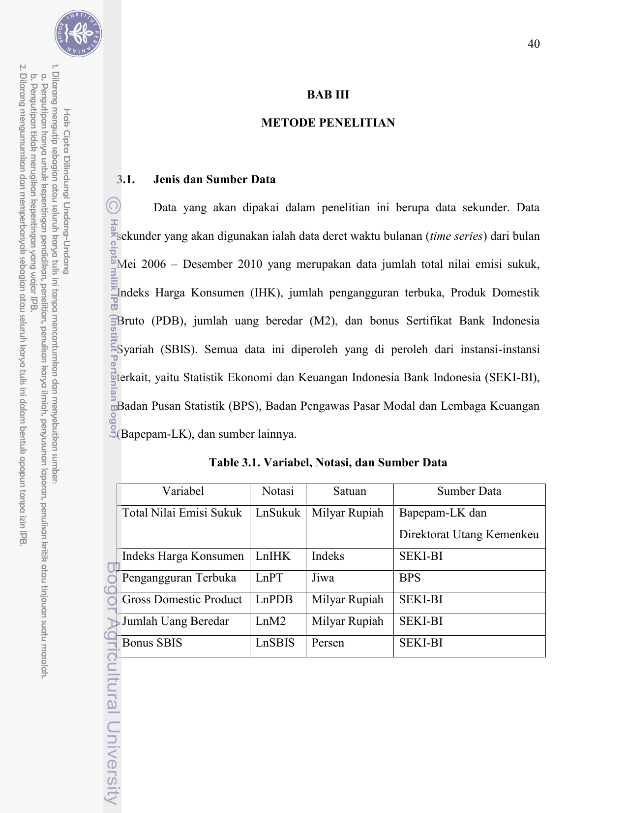 40 Bab Iii Metode Penelitian 3 1 Jenis Dan