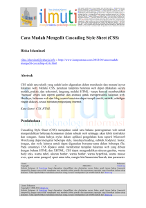 Cara Mudah Mengedit Cascading Style Sheet (CSS)