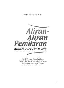 (Studi Tentang Latar Belakang, bentuk dan Tajdid, serta