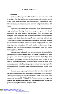 n. TINJAUAN PUSTAKA 2.1. Dystrudepts Jenis tanah Kebun