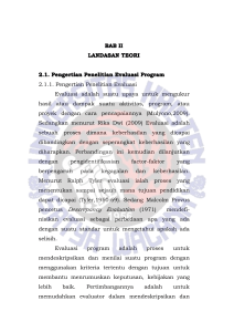 Evaluasi Program Implementasi Supervisi Akademik di Gugus