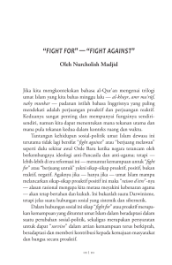 “fight for” — “fight against”