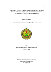 (bblr) ruang perinatologi rsud dr. soediran mangun