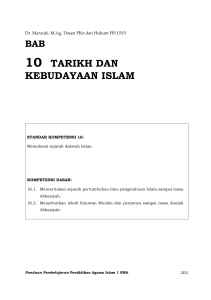 Dr. Marzuki, M.Ag. Buku PAI SMP - 8 Sejarah Bab 10