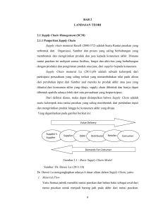 9 BAB 2 LANDASAN TEORI 2.1 Supply Chain