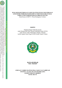 pengaruh kecerdasan logis matematis dan kecerdasan linguistik