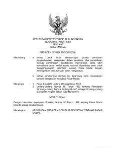 KEPUTUSAN PRESIDEN REPUBLIK INDONESIA NOMOR 60