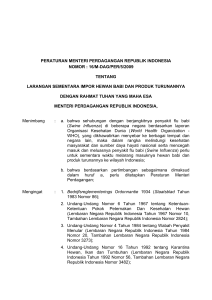 Menteri Perindustrian dan Perdagangan Republik Indonesia
