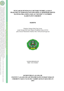 pengaruh penerapan metode pembelajaran praktikum terhadap