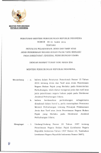 peraturan menteri perhubungan republik indonesia nomor pm 81