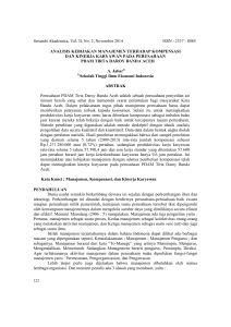 Serambi Akademica, Vol. II, No. 2, November 2014 ISSN : 2337