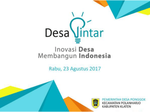 Application Development Aplikasi Desa Pintar