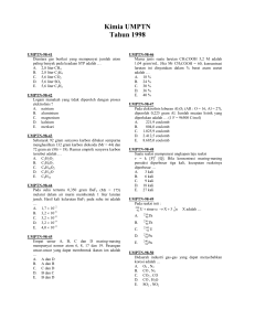Kimia UMPTN Tahun 1998