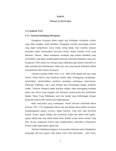 BAB II TINJAUAN PUSTAKA 2.1 Landasan Teori 2.1.1 Toleransi