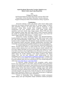 Salmonellosis : Tinjauan Kesehatan Masyarakat Veteriner