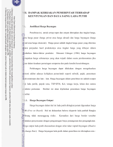 Dampak Kebijakan Pemerintah terhadap Keuntungan dan Daya