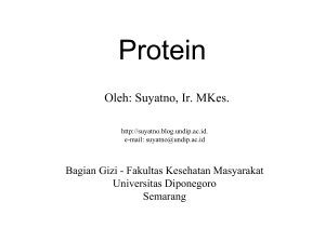 Protein - Suyatno, Ir., MKes