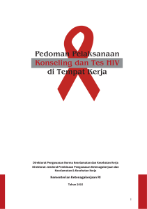 Pedoman Pelaksanaan Konseling dan Tes HIV di Tempat Kerja