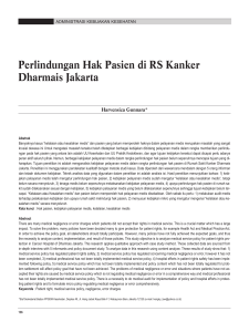 Perlindungan Hak Pasien di RS Kanker Dharmais Jakarta