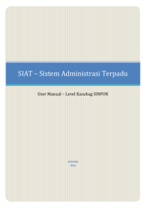 SIAT – Sistem Administrasi Terpadu