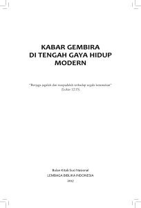 kabar gembira di tengah gaya hidup modern