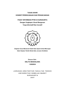 TUGAS AKHIR KONSEP PERENCANAAN DAN PERANCANGAN