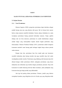 BAB II KAJIAN PUSTAKA, KERANGKA PEMIKIRAN