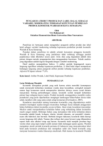 pengaruh atribut produk dan label halal sebagai variabel