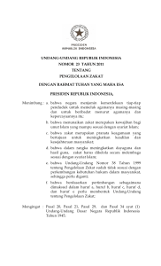 undang-undang republik indonesia nomor 23