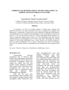 VISIBILITY OF MONOFILAMENT AND MULTIFILAMENT AS