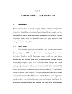 BAB II KERANGKA TEORI DAN PERUMUSAN