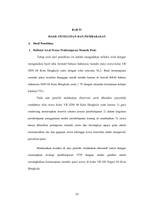 59 BAB IV HASIL PENELITIAN DAN PEMBAHASAN A. Hasil