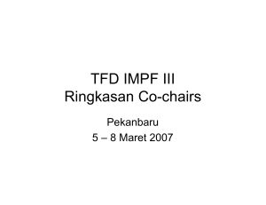 TFD IMPF3 - Co chair summ prep_Bahasa.ppt