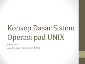 Dasar Sistem Operasi - Official Site of ANINDITO YOGA PRATAMA