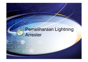 Pemeliharaan Lightning Arrester