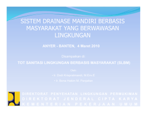 ICC Drainase Mandiri - AMPL Kabupaten Bandung | Sanitasi dan