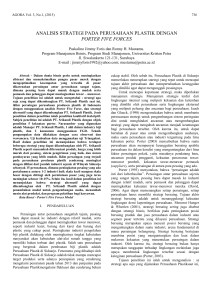 analisis strategi pada perusahaan plastik dengan porter five