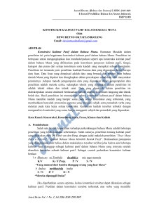 Jurnal Bastra (Bahasa dan Sastra) E-ISSN: 2503-3875
