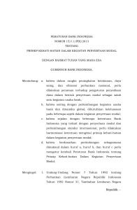 peraturan bank indonesia nomor 15/11/pbi/2013 tentang prinsip