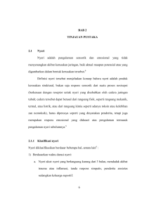 6 BAB 2 TINJAUAN PUSTAKA 2.1 Nyeri Nyeri